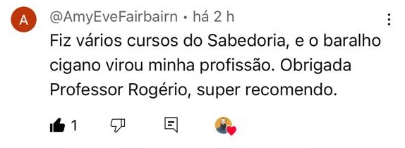 Depoimento de aluno