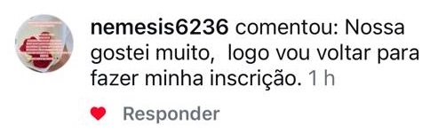 Depoimento de aluno
