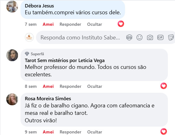 Depoimento de aluno
