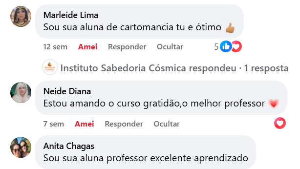 Depoimento de aluno