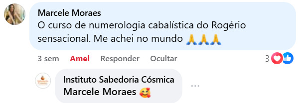 Depoimento de aluno