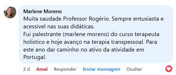 Depoimento de aluno
