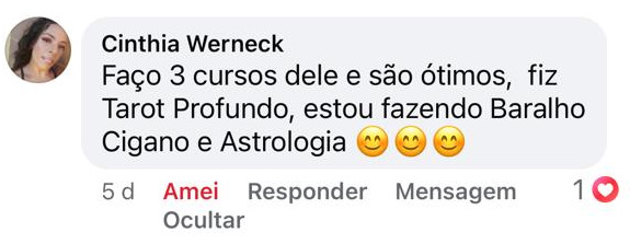 Depoimento de aluno
