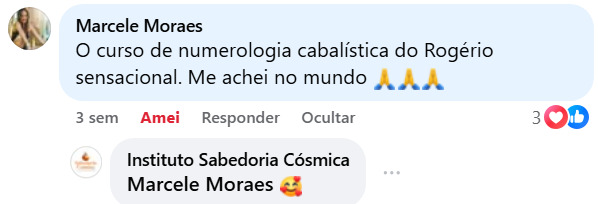 Depoimento de aluno