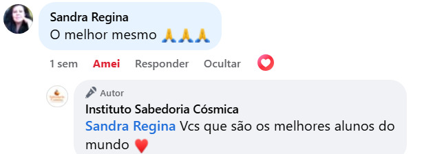 Depoimento de aluno