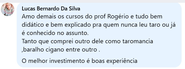 Depoimento de aluno